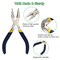 6 In 1 Wire Looping Pliers With Anti Slip Handle - Bail Making Pliers for Jewelry Making Wire Bending Tool for Bending 3-10mm Bails, Loops, Hooks, Jump Rings